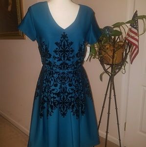 Sandra Darren blue dress